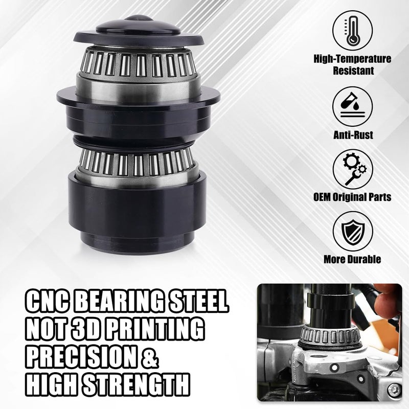 URLWALL Upgraded Roller Fork Bearing Kit for Sur Ron Light Bee X/S Segway X160 X260, Upgraded Pivot Bearing Assembly OEM Motorcycle Headle Bearings Spacer Replacement Set (Headset Fork Bearing Kit) - Image 5